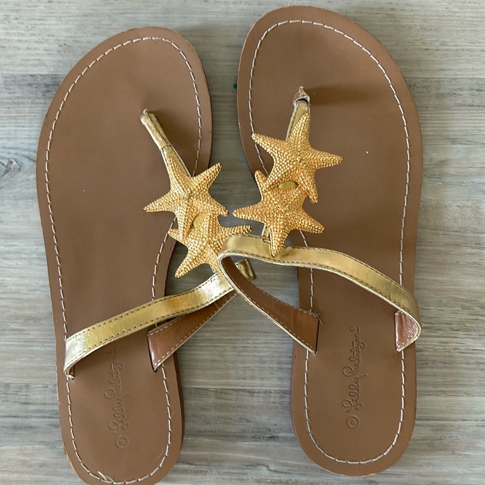 Lilly Pulitzer Target starfish sandals. Size 8